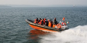 Powerboating group tours of Cork Harbour