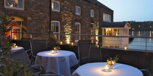 Outside dining at The Trident Hotel Kinsale